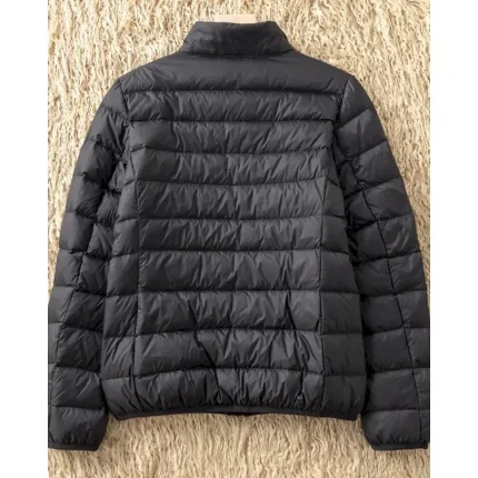 Women's Down Jacket Warm Comfortable Zipper Pocket Active Fashion Plain Street Daily Holiday Zipper Regular Stand Collar Regular Fit Long Sleeve Outerwear Black Wine Blue Fall Winter - Image 3