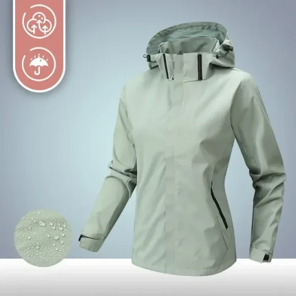 Women's Down Jacket Waterproof Rain Jackets Rain Coats Parka Thermal Warm Waterproof Zipper 2 in 1 Active Sports Outdoor Special Solid Color Outdoor Sport Night Daily Wear Hooded Regular Fit Long