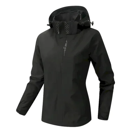 Women's Down Jacket Waterproof Rain Jackets Rain Coats Parka Thermal Warm Waterproof Zipper 2 in 1 Active Sports Outdoor Special Solid Color Outdoor Sport Night Daily Wear Hooded Regular Fit Long - Image 4